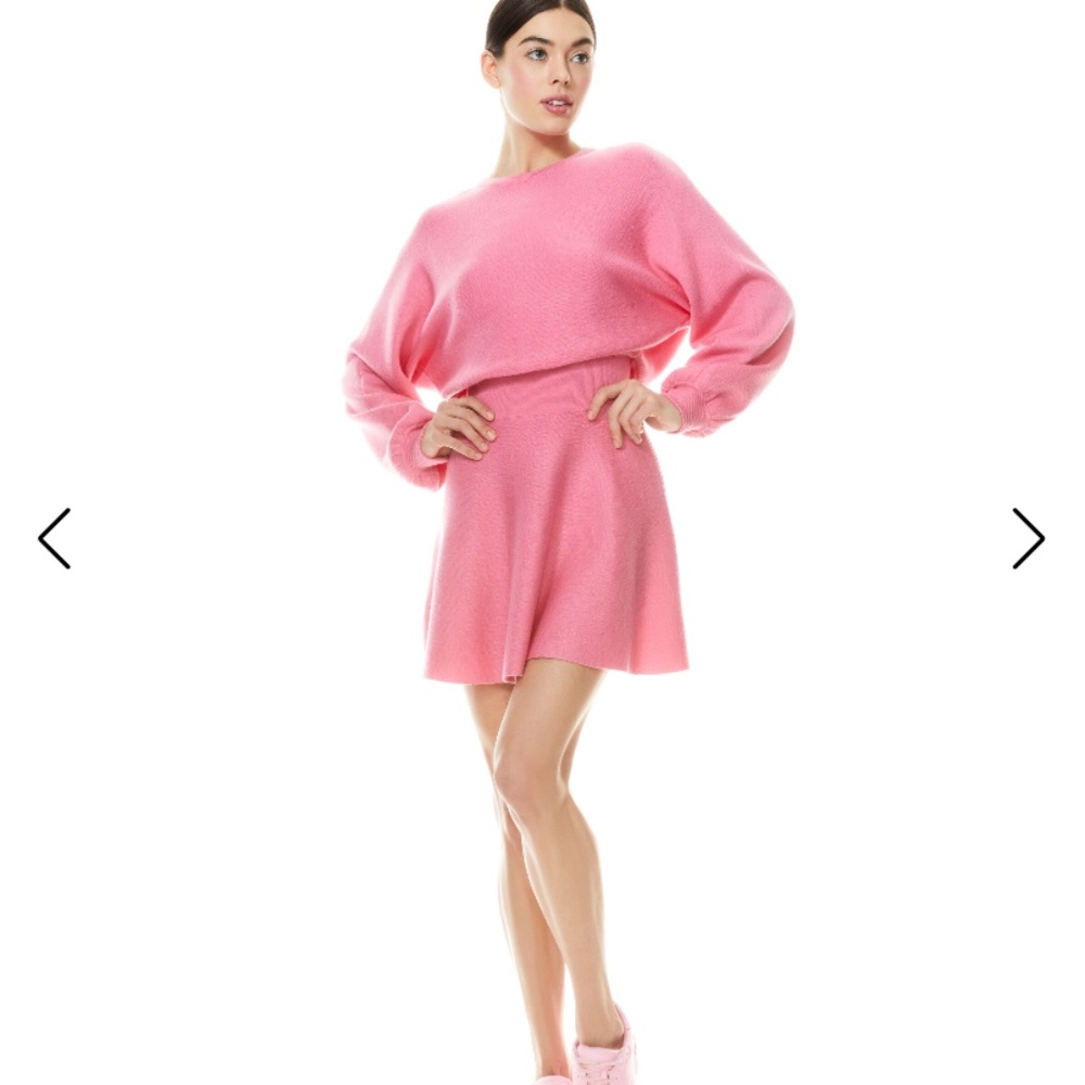 Alice and olivia pink dress